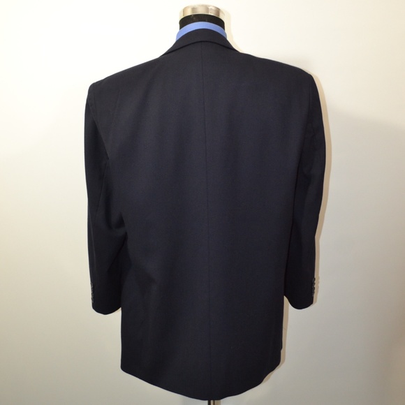 Ferretti 44R Sport Coat Blazer Suit Jacket Navy Si - Picture 4 of 8
